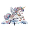 Christmas Diamond Art Hanging Hooks Rhinestone Painting Coat Hook (Unicorn A)