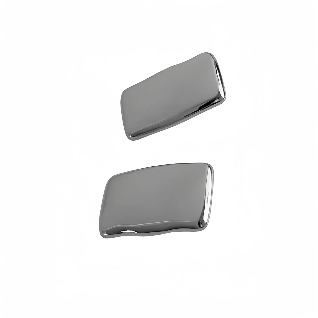 Vintage Rectangular Glossy Fashionable Titanium Steel Earrings