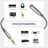 6.35mm Headphone Extension Cable Wear Resist Male To Female TRS Adapter Cord Multi-Purpose Hi-Fi Sound Stereo Extender Cord for IPhone/Headset/Smartphones