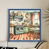 Orange Kitchen Restaurant-11CT Stamped Cross Stitch 50*50cm/19.69*19.69in