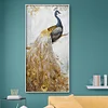 45 X 85cm Full Round Drill Mosaic Craft DIY Noble Peafowl Diamond Painting