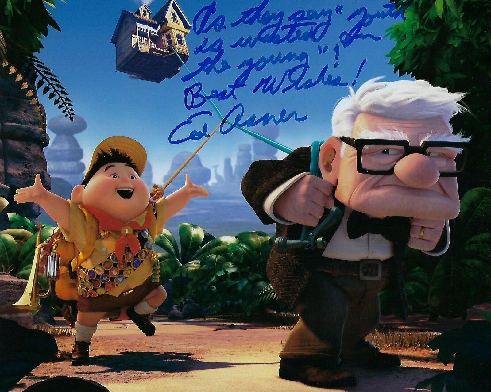 GFA UP Carl Movie Star * ED ASNER * Signed Autographed 8x10 Photo Poster painting EA4 COA