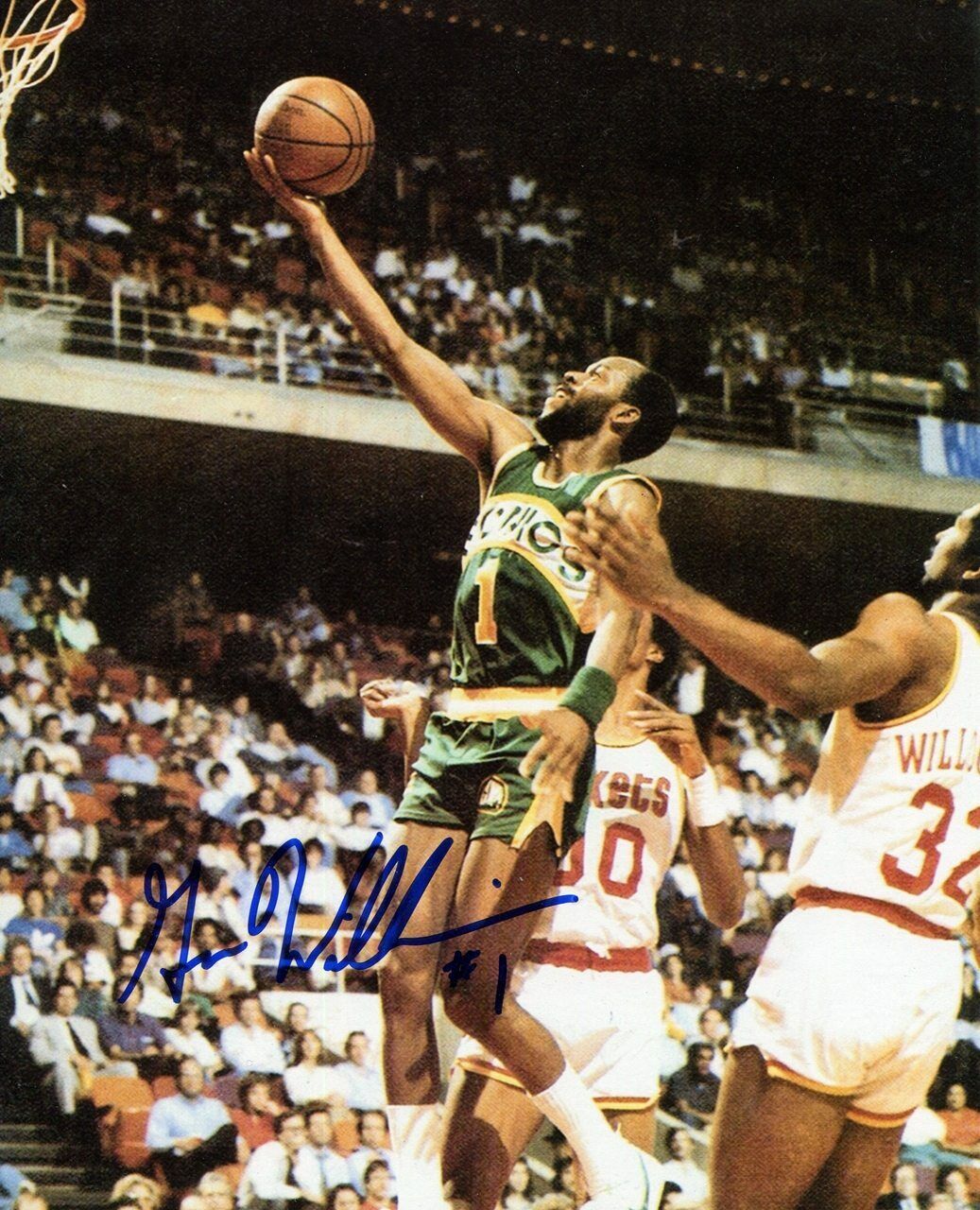 Gus Williams Seattle Super Sonics Autographed Signed 8x10 Photo Poster painting CFS COA