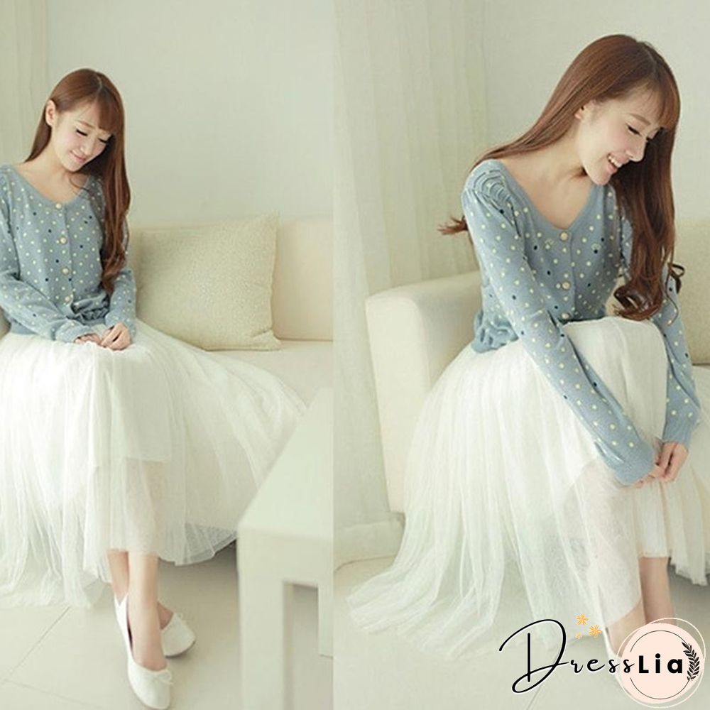 Tulle Skirts Women Spring Summer Elastic High Waist Skirt Womens Tutu Maxi Pleated Skirt Fashion