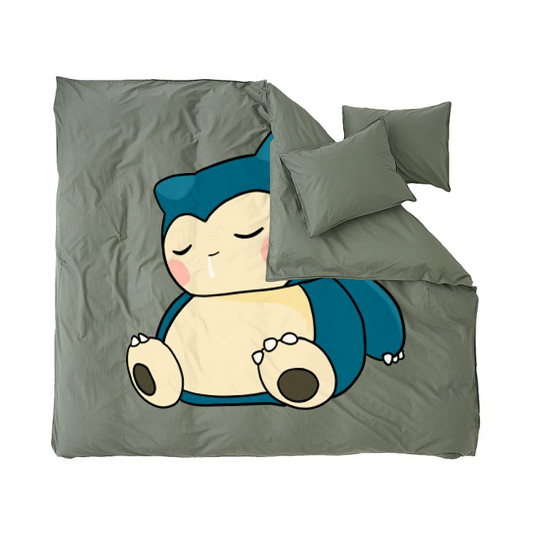 Snorlax Drooling In Sleep, Pokemon Duvet Cover Set