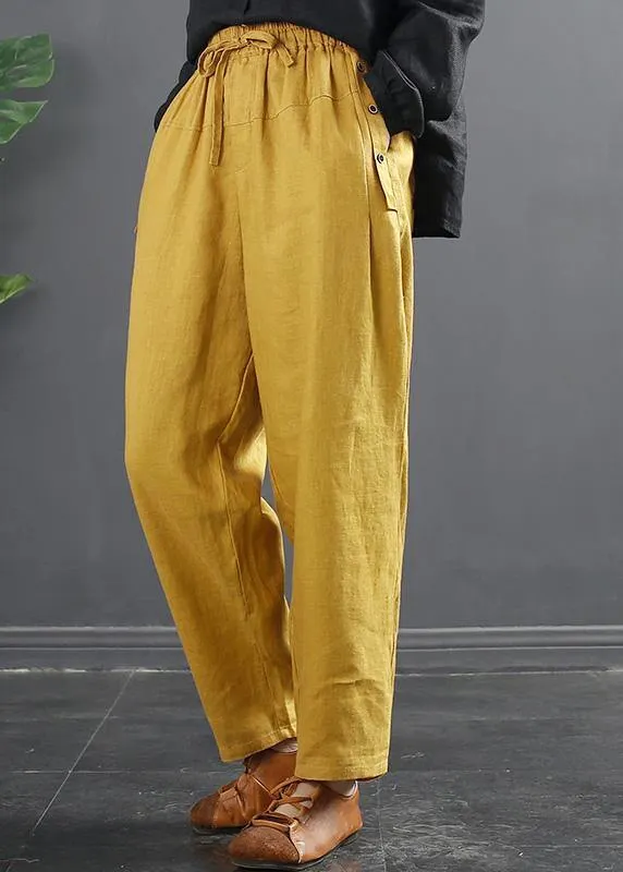 French Spring Wide Leg Pants Unique Red Inspiration Elastic Waist Wild Pants