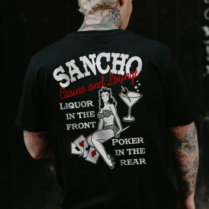 Liquor In The Front Poker In The Rear T-shirt