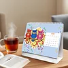 2026 DIY Special Shape Desktop Diamond Standing Calendar for Bedroom Living Room
