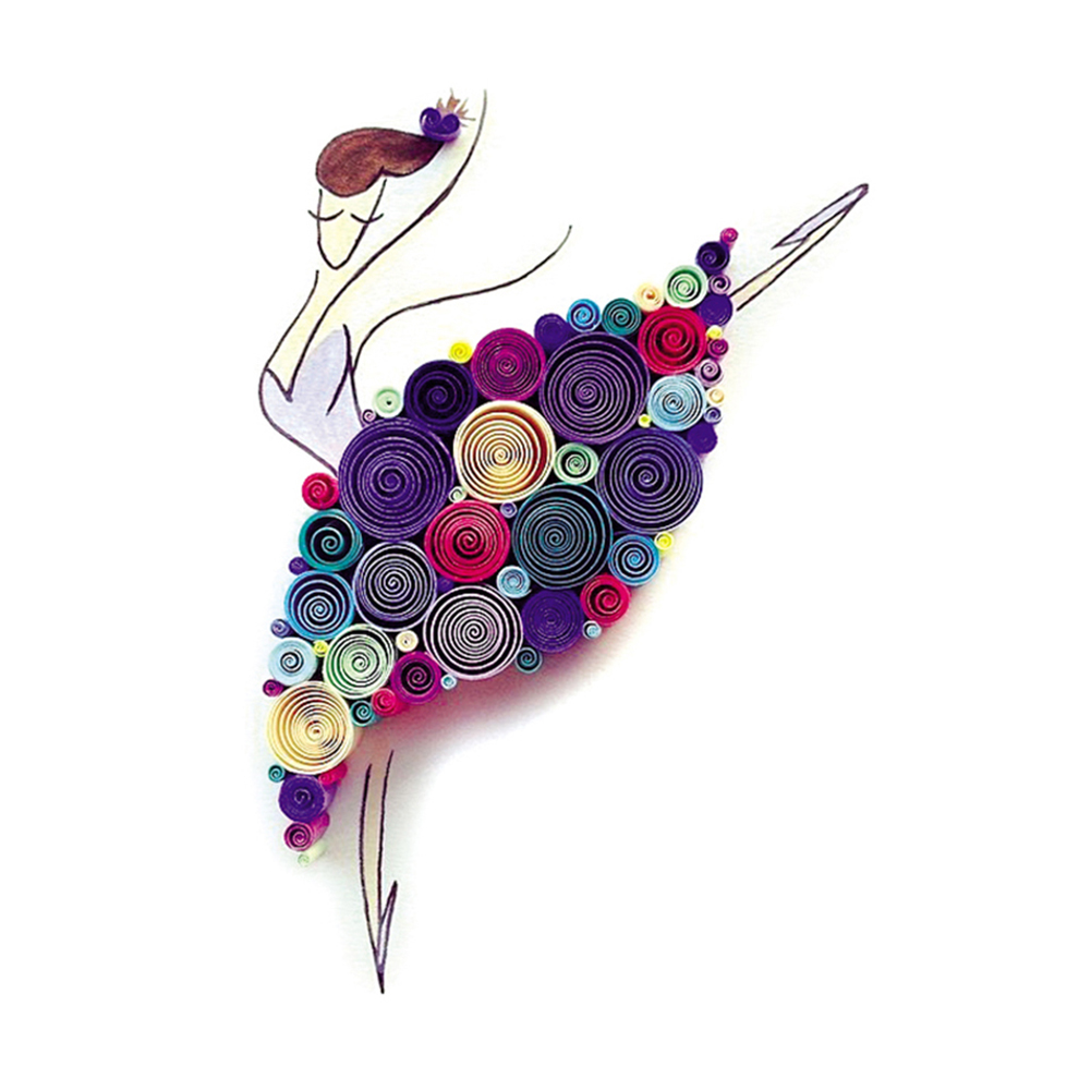 

Dancing Girl - Paper Quilling, 501 Original