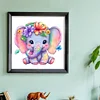 (Stamped/Counted) Elephant - 18CT Cross Stitch 20*20cm/7.87*7.87in