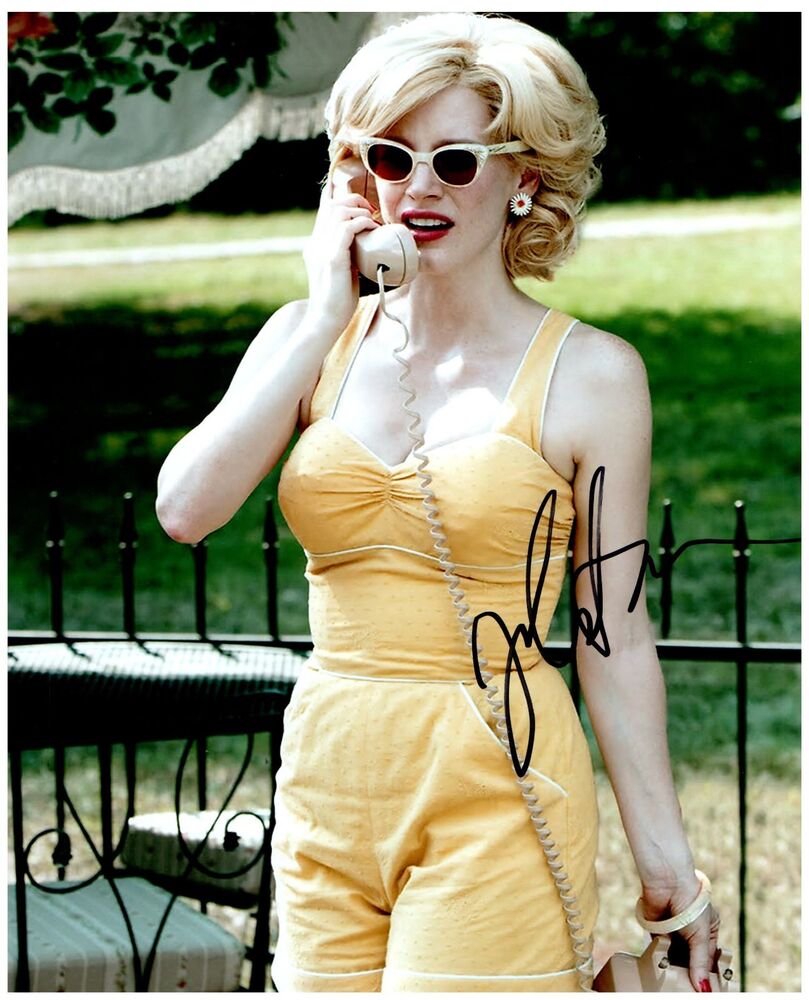 JESSICA CHASTAIN Signed Autographed THE HELP 8X10 Photo Poster painting E