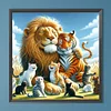 Diamond Painting-DIY Full Round Drill Cat Tiger(40*40CM)
