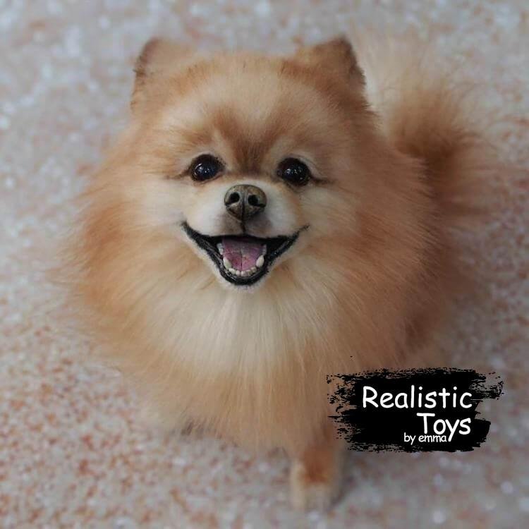 realistic pomeranian plush