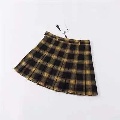 Punk Style Plaid Skirt