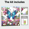 (Pre-Framed)Butterfly-Special Shape Diamond Painting Kit(25x25cm)