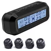 AN-10C Solar Car LCD Tire Pressure Monitoring Tyre Temp Alarm System