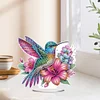 (US Only)2D Flat Hummingbird DIY 5D DIY Diamond Art Tabletop Decorations for Office Decor