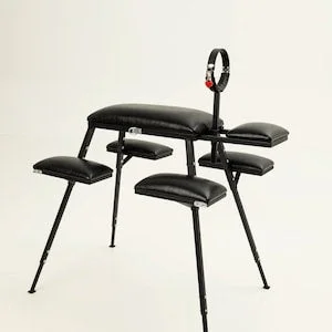 pornhint Pornhint BDSM Furniture Sex Bench Leather Spanking Table Punishment Bench Bondage Chair and Handcuffs Ankle Cuffs Neck Restraints Gift for Girlfriend