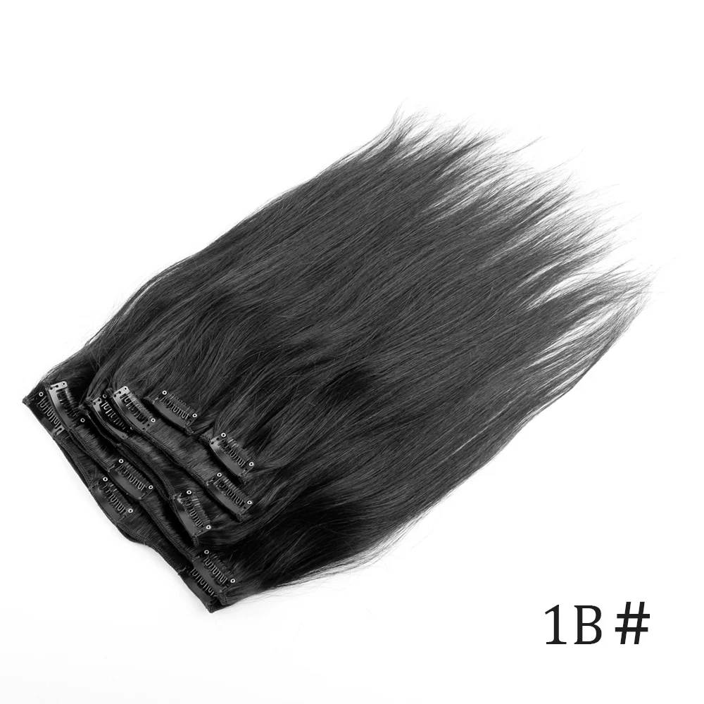 YVONNE Brazilian Straight 14Clips 7 Pieces/Set Virgin Hair Clip In Human Hair Extensions