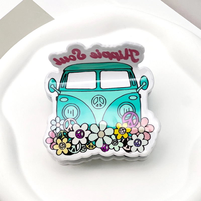 Minimalist Artistic Women’s Rainbow Car Flower Arylic Hair Claws