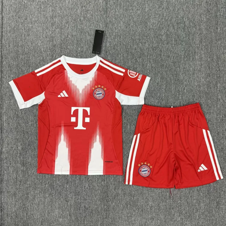 2025-26 new season-Bayern home-jerseys-children's clothing