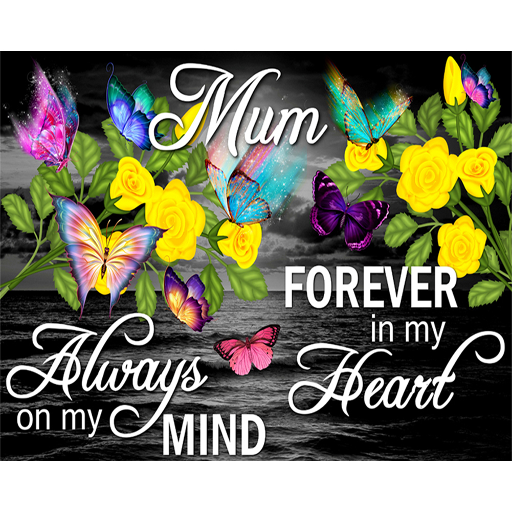 

50*40CM - Paint By Numbers - Flower Writing, 501 Original
