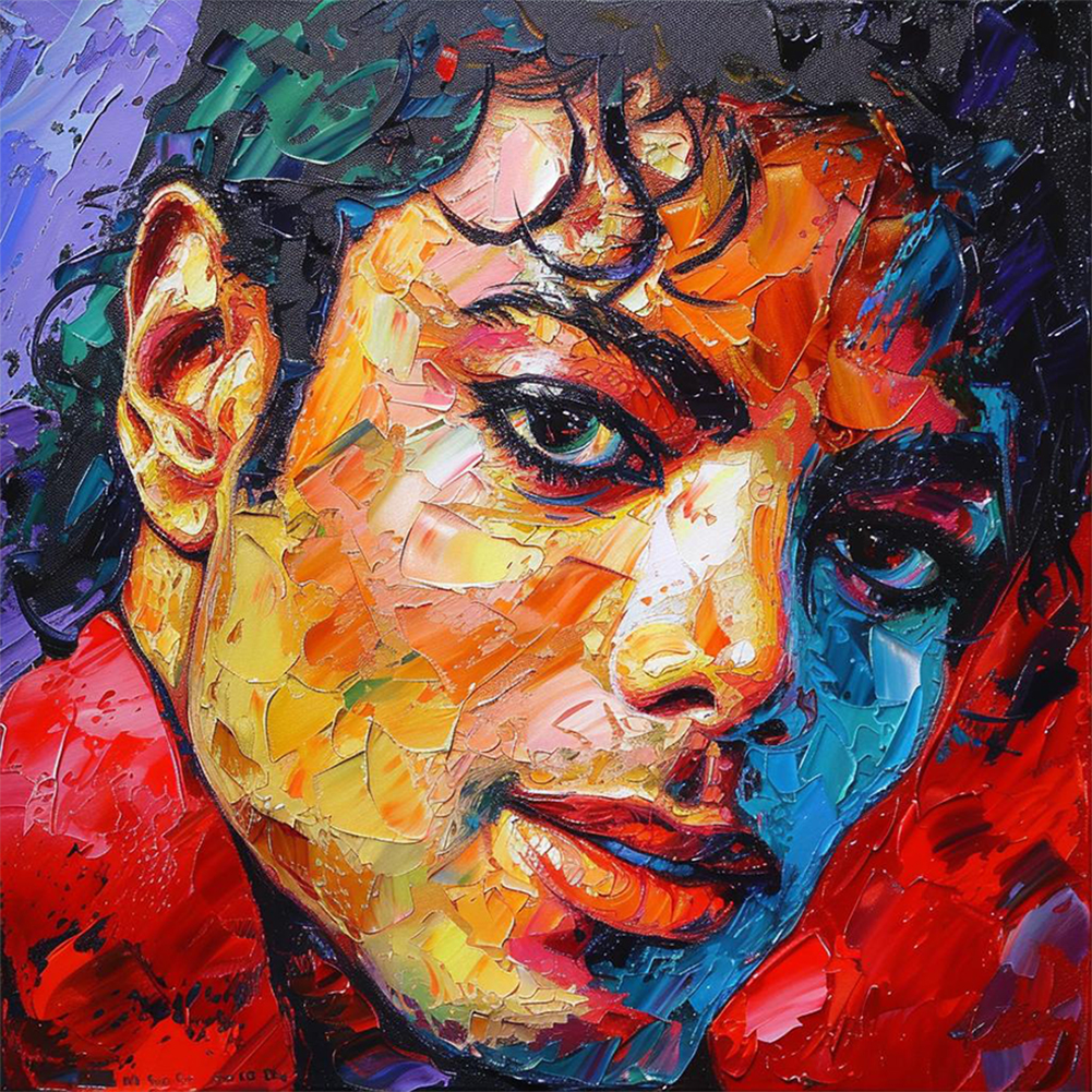 Freddie Mercury-Paint by Numbers-16"x16"/40x40cm