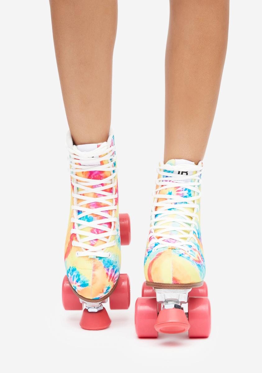 Trippy Tie Dye Roller Skates