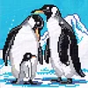 Bead Embroidery - Full Printed 9CT Penguins(20x20 CM)