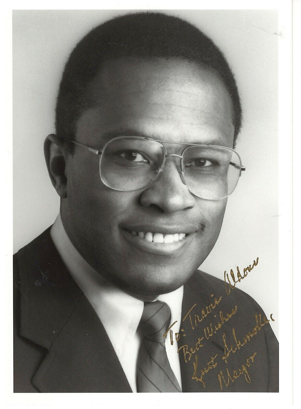 KURT SCHMOKE 46TH MAYOR OF BALTIMORE RARE SIGNED Photo Poster painting