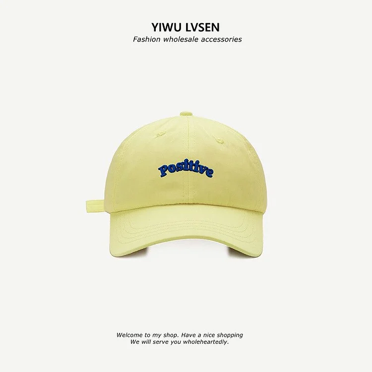 Summer Thin Fast Drying Sunscreen Hat Three Dimensional Letter Embroidered Baseball Cap Couples Cap