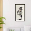 Ink Architectural Cat-Full Embroidery 2 Strands 18CT Counted Cross Stitch-30*55CM