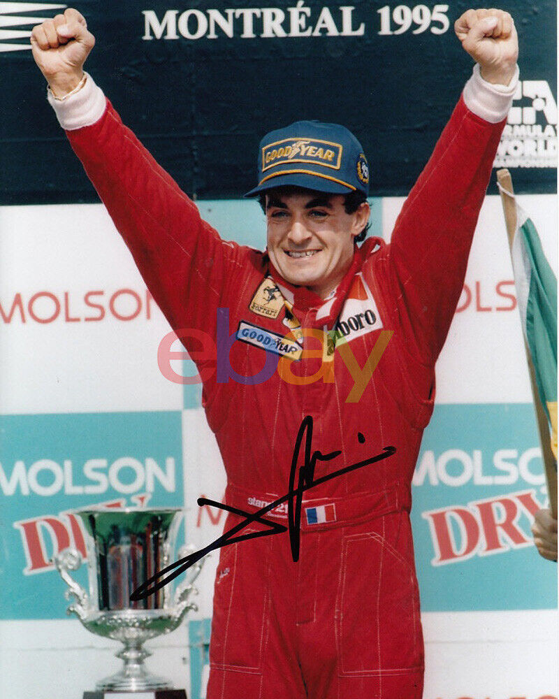 Jean Alesi Signed 8x10 Autographed Photo Poster painting reprint