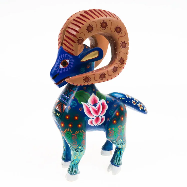 Bighorn Ram - Oaxacan Alebrije Wood Carving