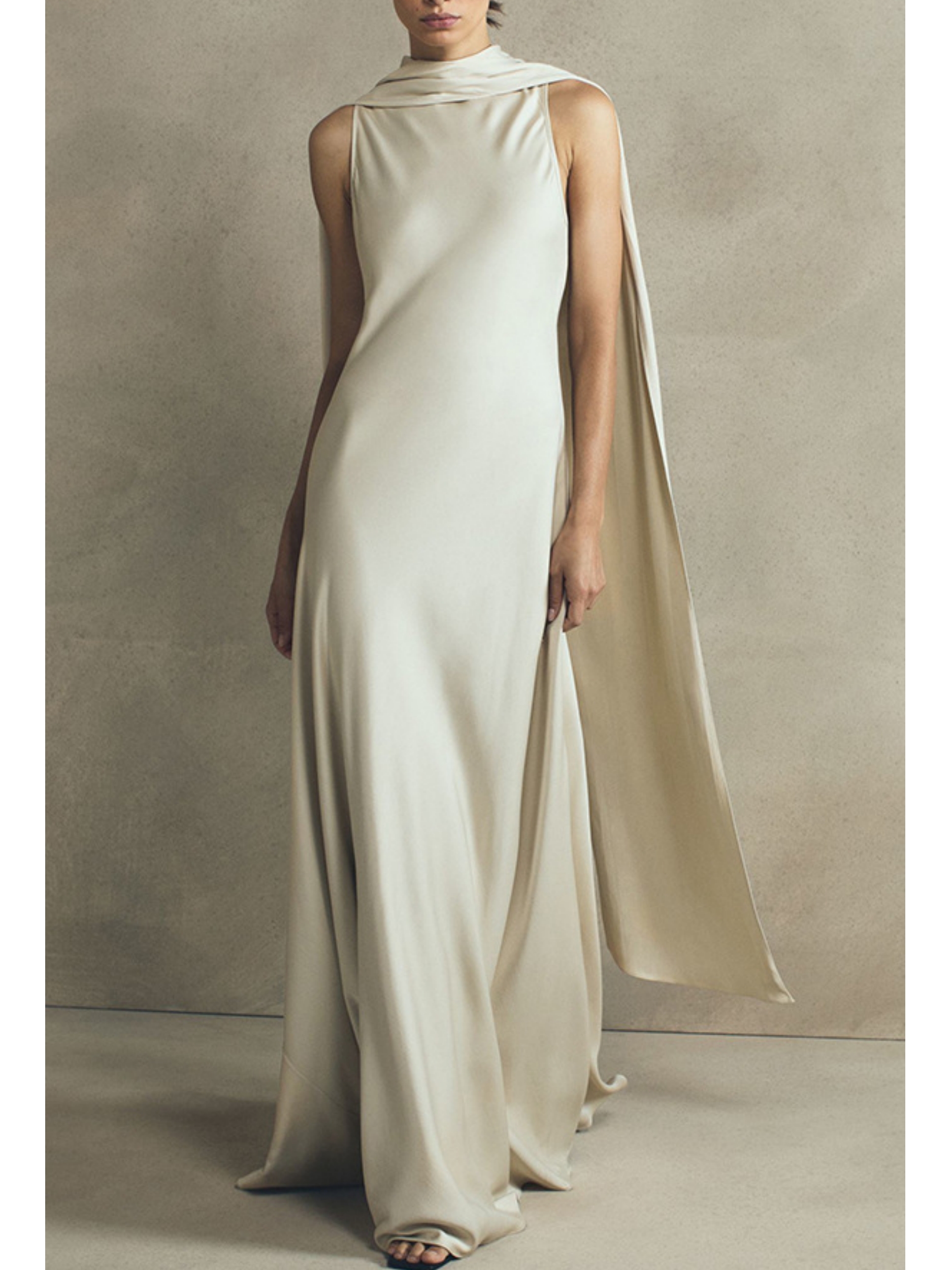 Elegant Satin Solid Color Ribbon Dress | Oxredo Shop Ramadan Sale