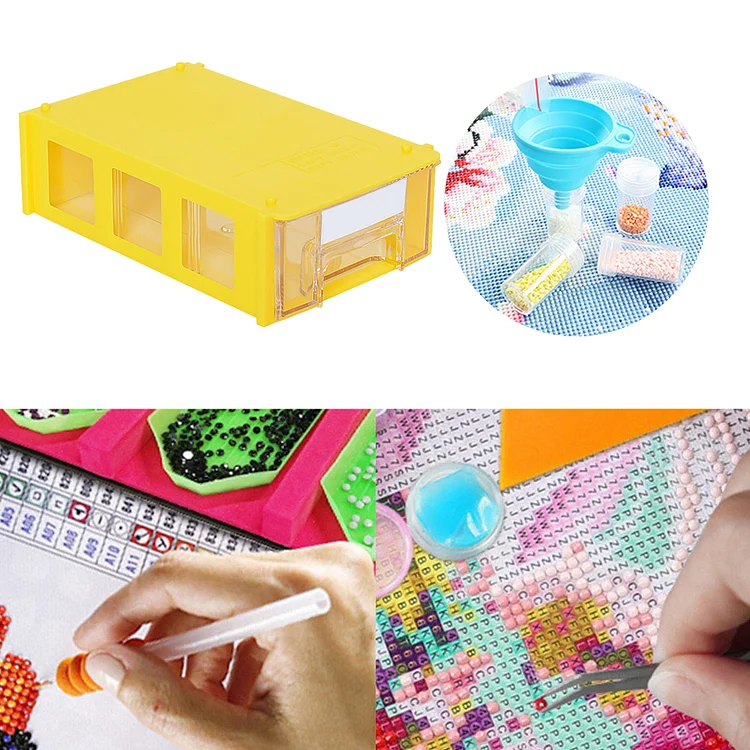 Clear Bead Storage Containers Small Parts Storage Diamond Painting  Accessory Box