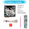 Diamond Painting-DIY Crystal Rhinestone White-dressed Dancing Girl(Box Packaging)