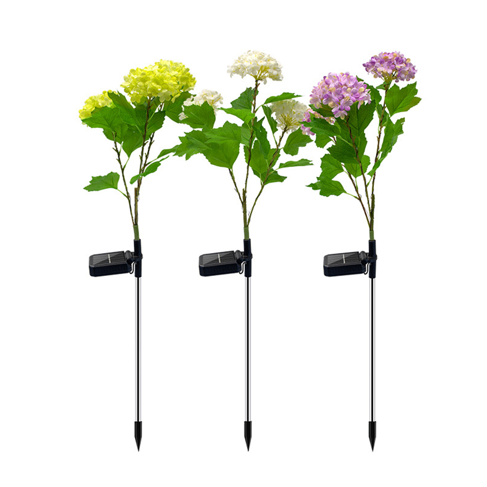 

3pcs Solar Flower Lantern Stake Outdoor Courtyard Lawn LED Decorative Lamp, 501 Original