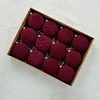 12PCS Velvet 8CM Christmas's Tree Decor Hanging Balls Set