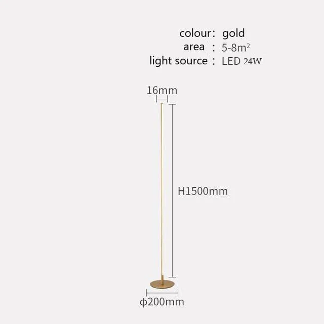 Nordic Modern Living Room Led Floor Lamps Study Bedroom Simple Lamps Designer Standing Lamps Creative Home Decor Light Fixtures