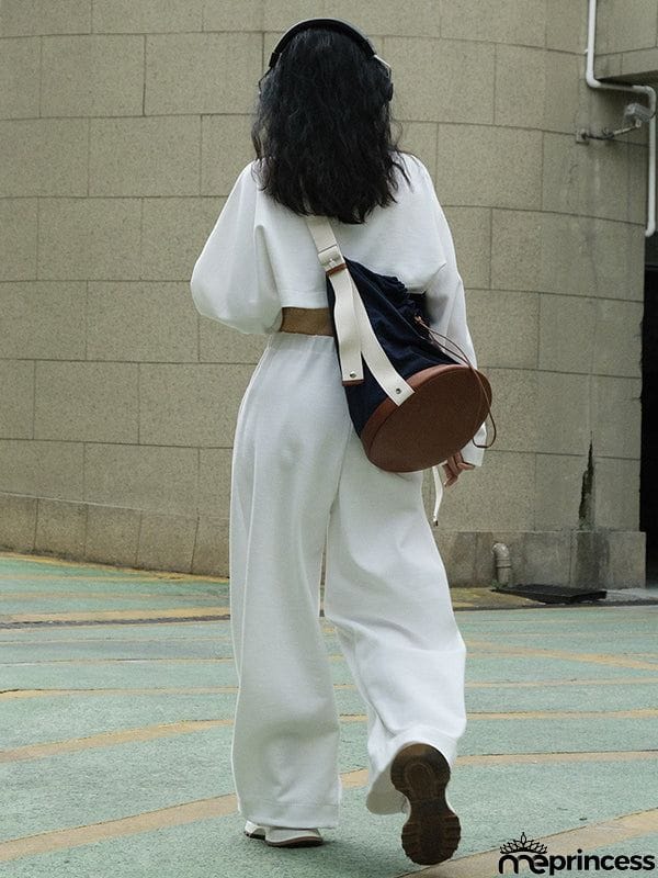 Casual Wide Leg Loose Solid Color Pants