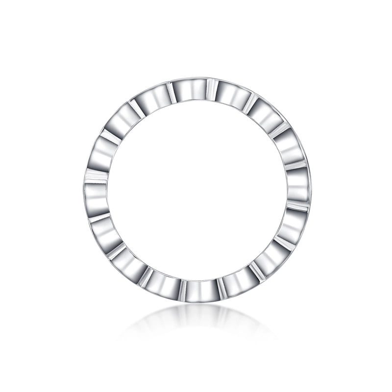 925 Sterling Silver Moissanite Geometric Rings