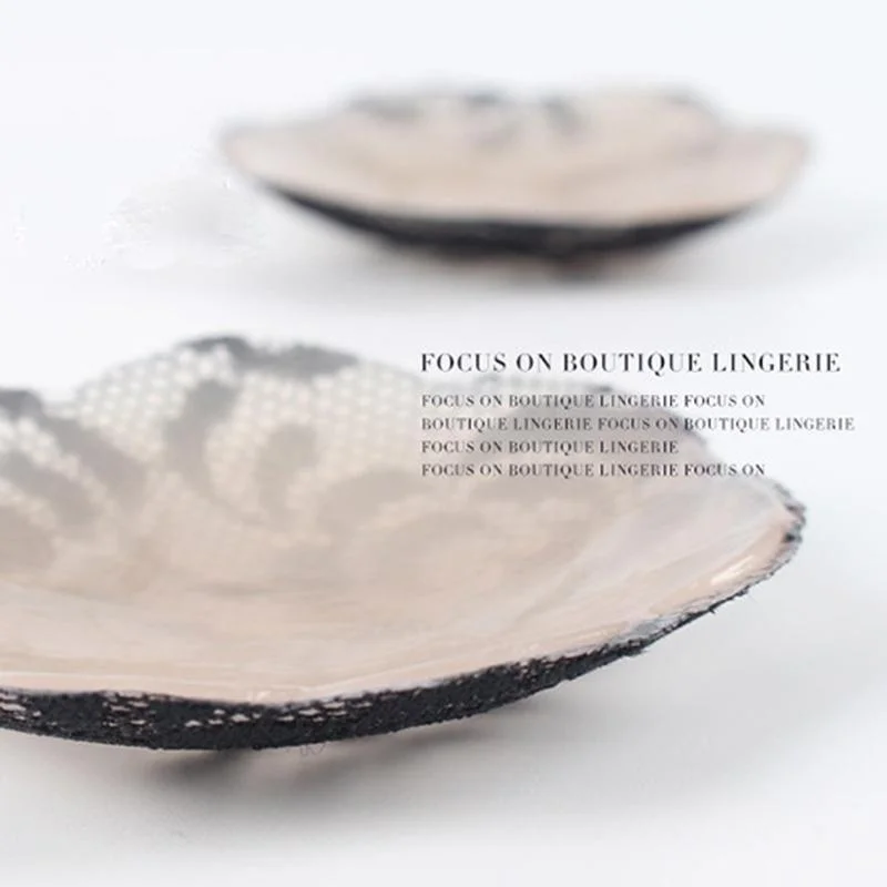 Lace silicone anti-bumps breast paste. invisible and seamless sexy anti-glare wedding breast paste