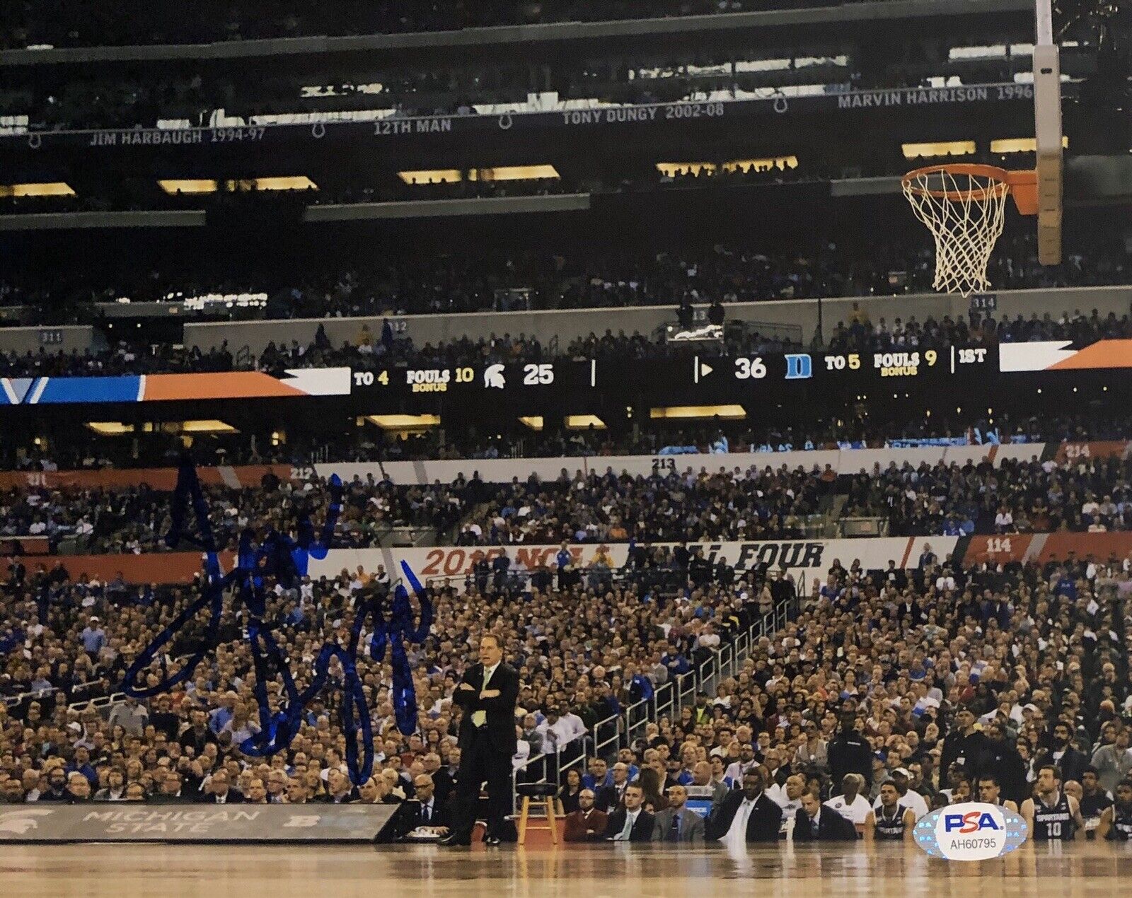 Tom Izzo Signed Auto Michigan State Spartans 8x10 Photo Poster painting Final Four Psa/Dna