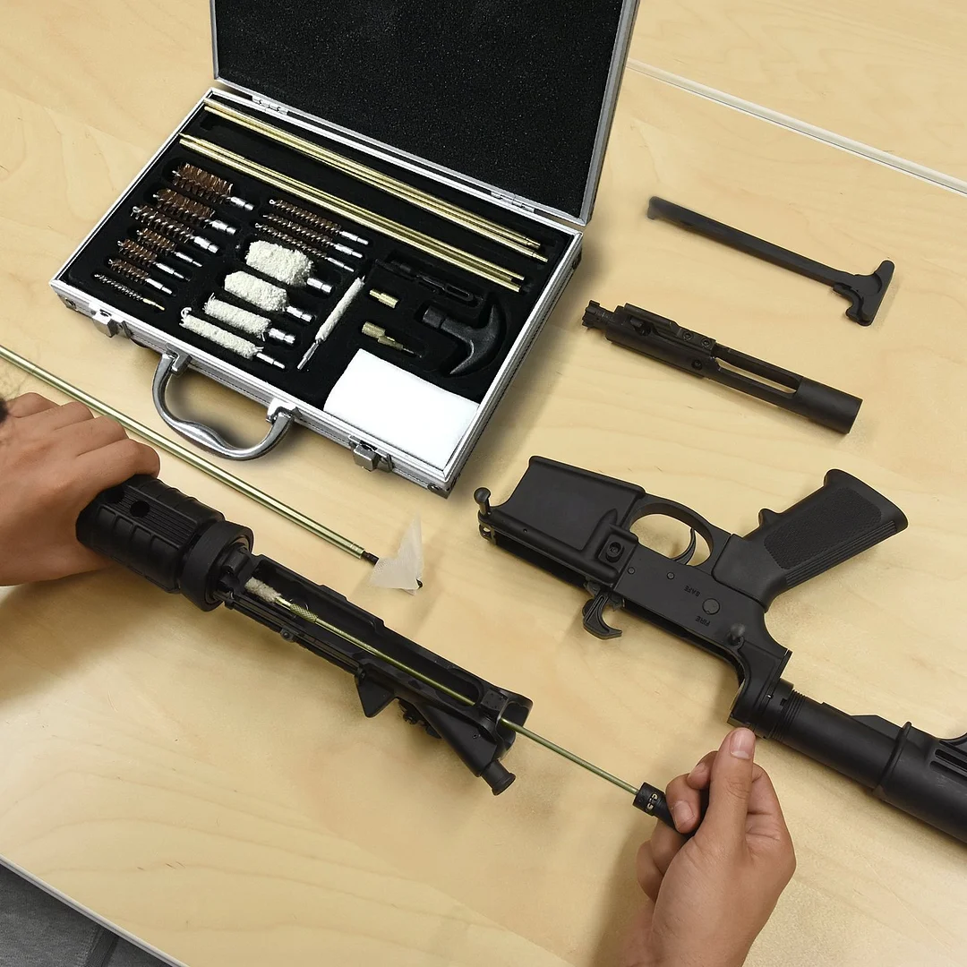 Shotgun Tube Brush Tools Cleaning Kit 28PCS with Brass/Aluminum Rods for All Gun  