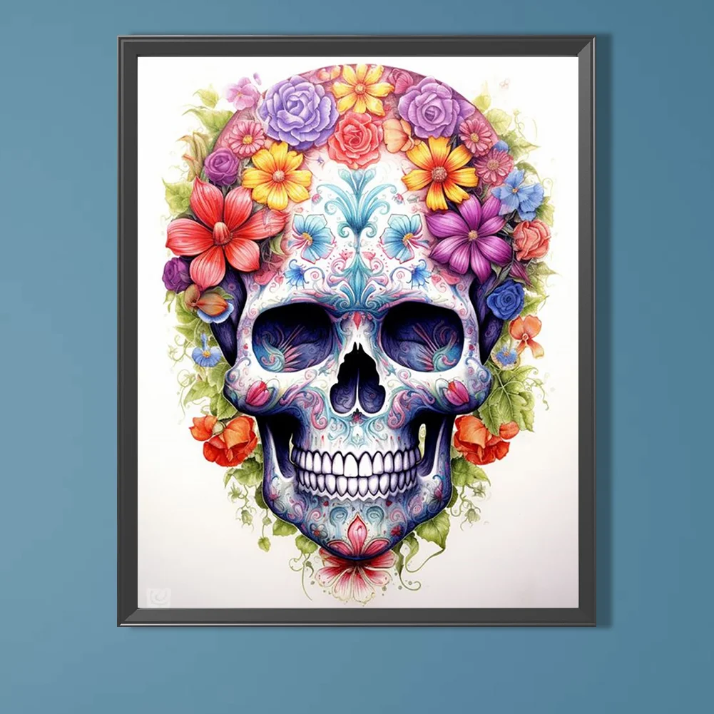 Full Round Diamond Painting 40*50cm - Skull