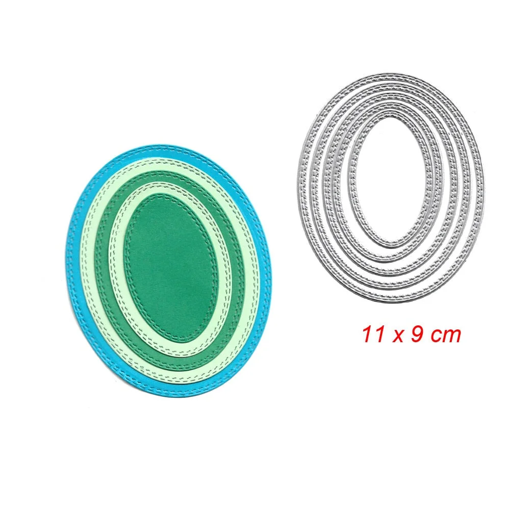 Square Star Heart Rectangle Circle Dies Frame Metal Cutting Die For DIY Scrapbooking Paper Cards Die Cuts Photo Album Making