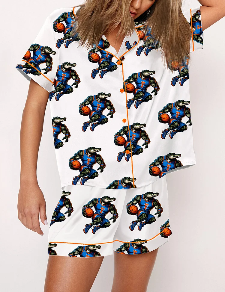 Women's Florida Gators Men's Basketball Championship 2025 Pajama Set