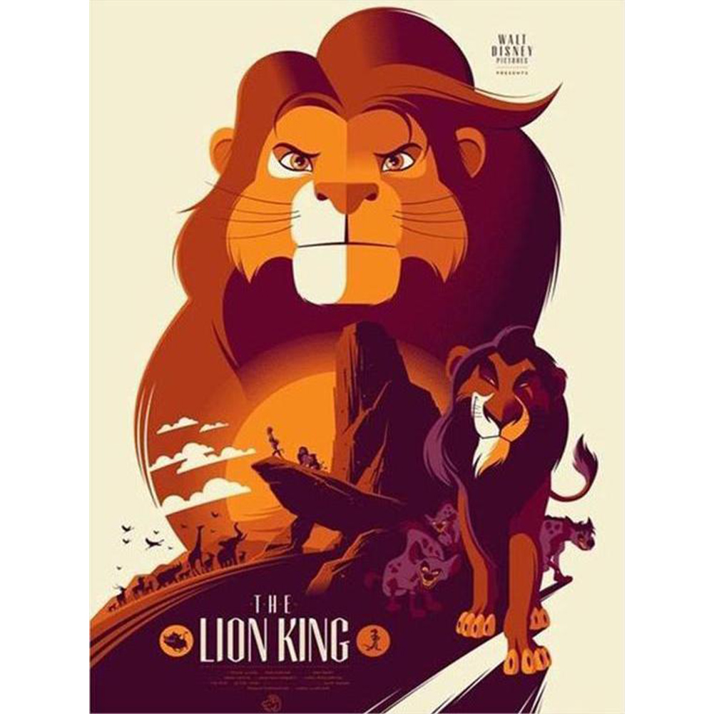 Lion King 30*40cm(canvas) full round drill diamond painting