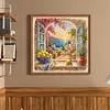 Mediterranean Vista DIY 11CT 3 Strand Stamped Cross Stitch Kit 45x45cm